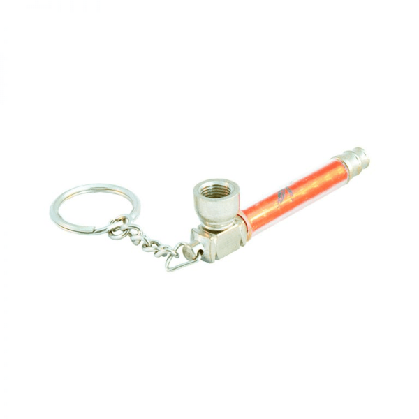 Pack of 12 - Silver Keychain Pipe