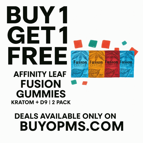 Affinity Leaf | Fusion Gummies | Kratom + D9 | 2 Pack