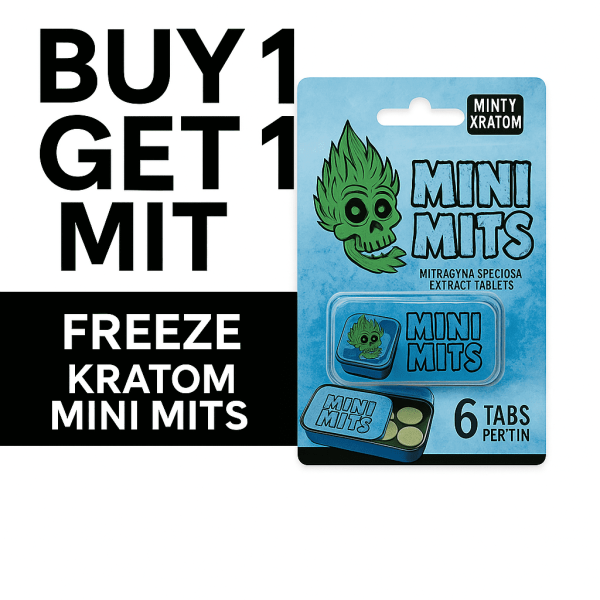 Mit Freeze | Kratom Mini Mits | 6 Count Tin