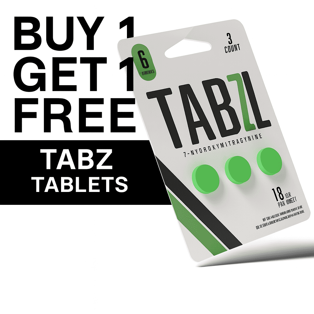 Tabz | 7OH Alkaloid Tablets | 3CT - 18mg Each